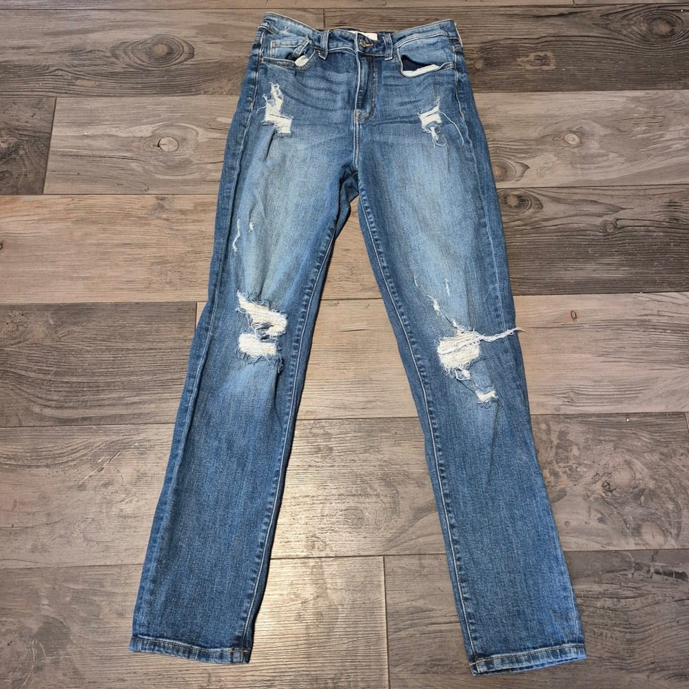 Willow‎ + Root Womens High Rise Skinny Jeans Medium Wash Denim Blue Stretch